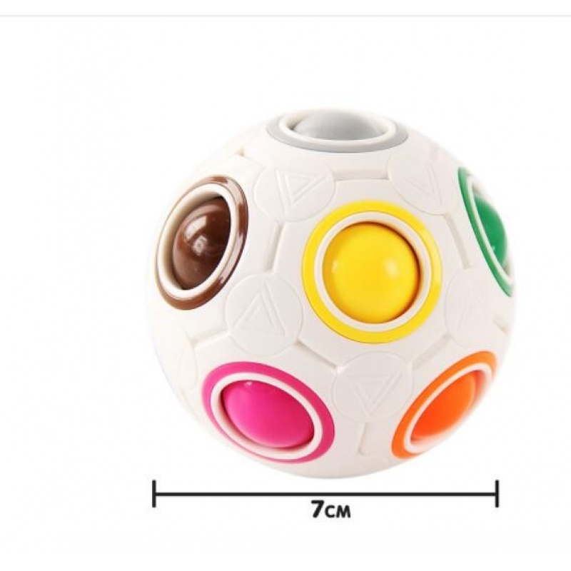 批发聪明球3D指尖足球玩具益智减压魔方魔力彩虹球创意足球魔方